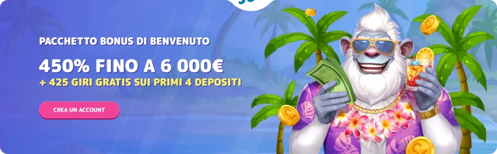 Bonus su Casino Joy app