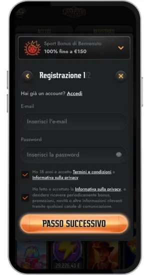 Crea account