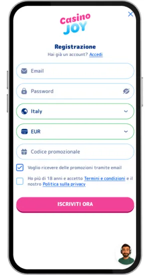 Crea account