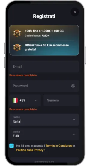 Crea account